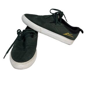 Lakai Men Riley 2 Skate Shoes Gum Suede Sole Slip On Riley Hawk Dk Green Size 7